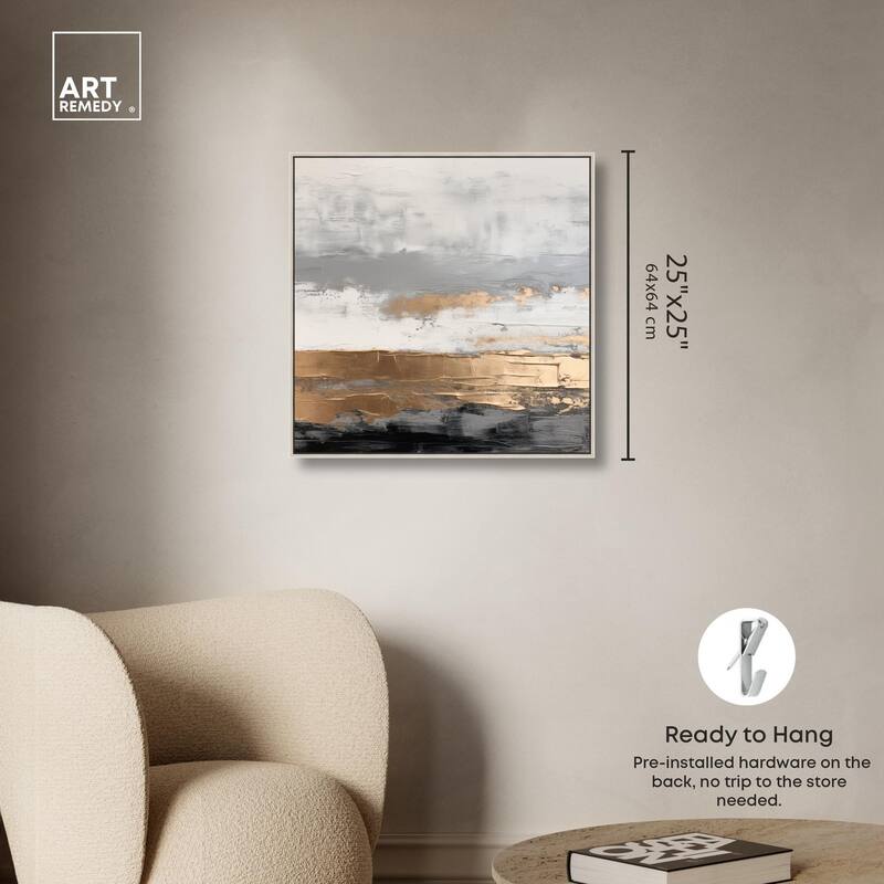 Moonlit Gold II Canvas by Art Remedy