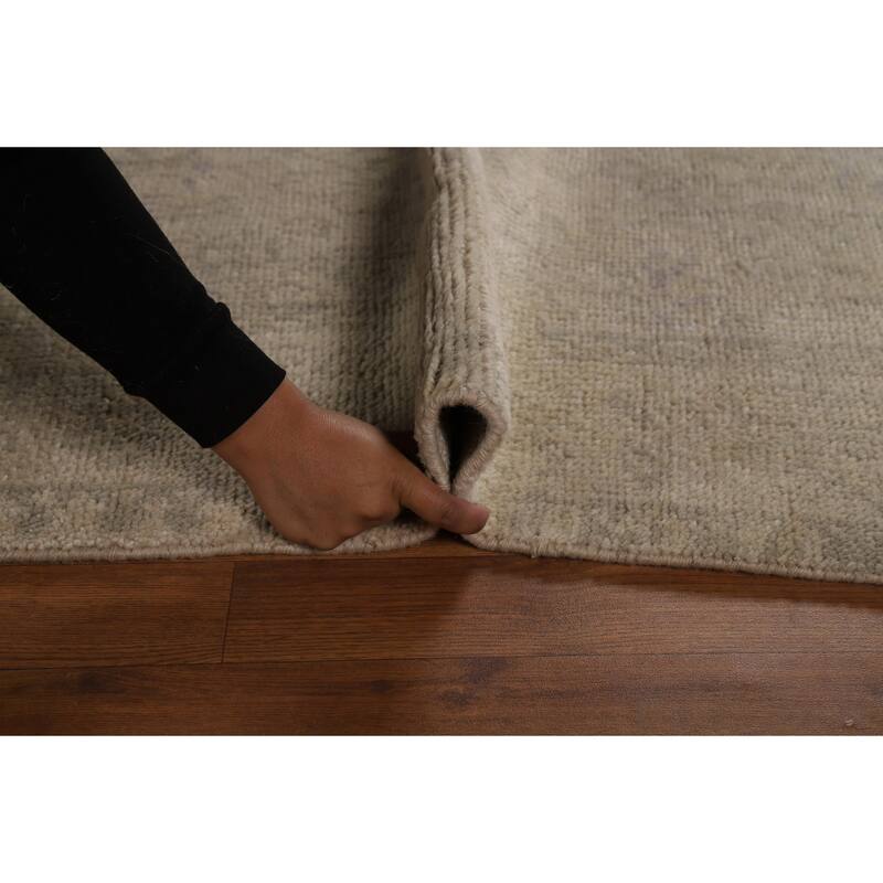Moroccan Indian Area Rug Hand-Knotted Wool Carpet - 4'9" x 8'1"