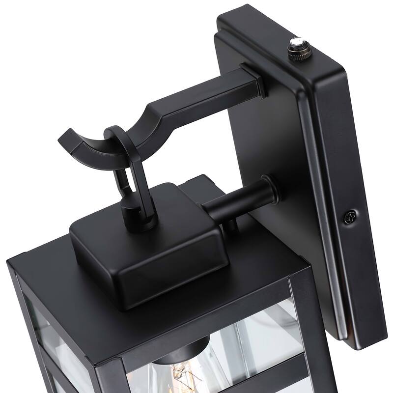 1-Light Outdoor Wall Light With Sensor - 5"x6.57"x14.06"