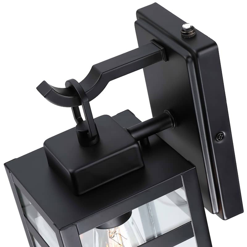 2 Pack Outdoor Wall Light With Sensor - 5"x6.57"x14.06"