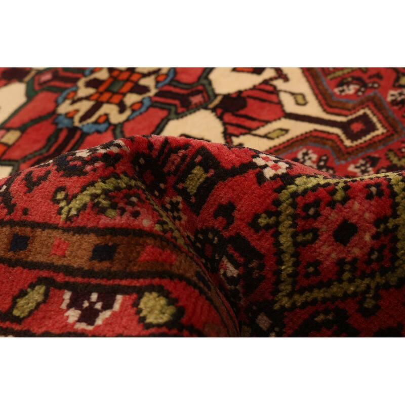 ECARPETGALLERY Hand-knotted Andelz Red Wool Rug - 5'0 x 6'6