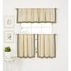 preview thumbnail 4 of 22, Wilton Colorblock Kitchen Window Tiers, Set of 2