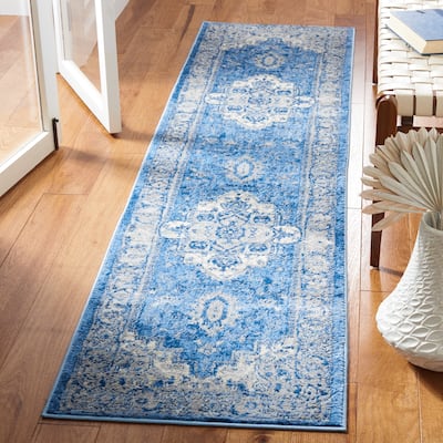 SAFAVIEH, Brentwood Eustachia Oriental Distressed Rug - 2' x 8' Runner