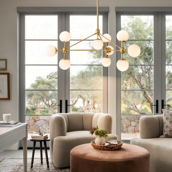 Sputnik 10 light chandelier top