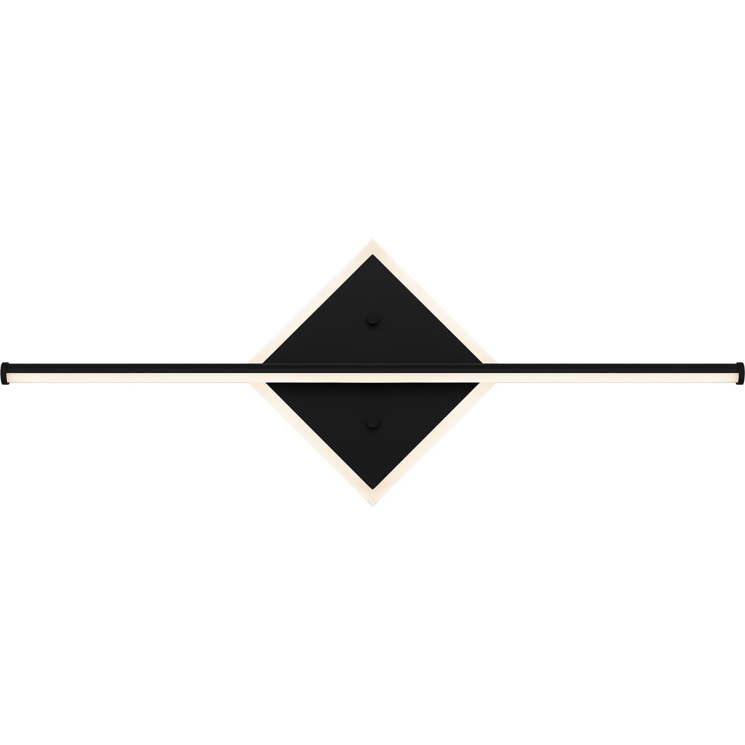 Parcelle LED Bathroom Vanity Light in Matte Black