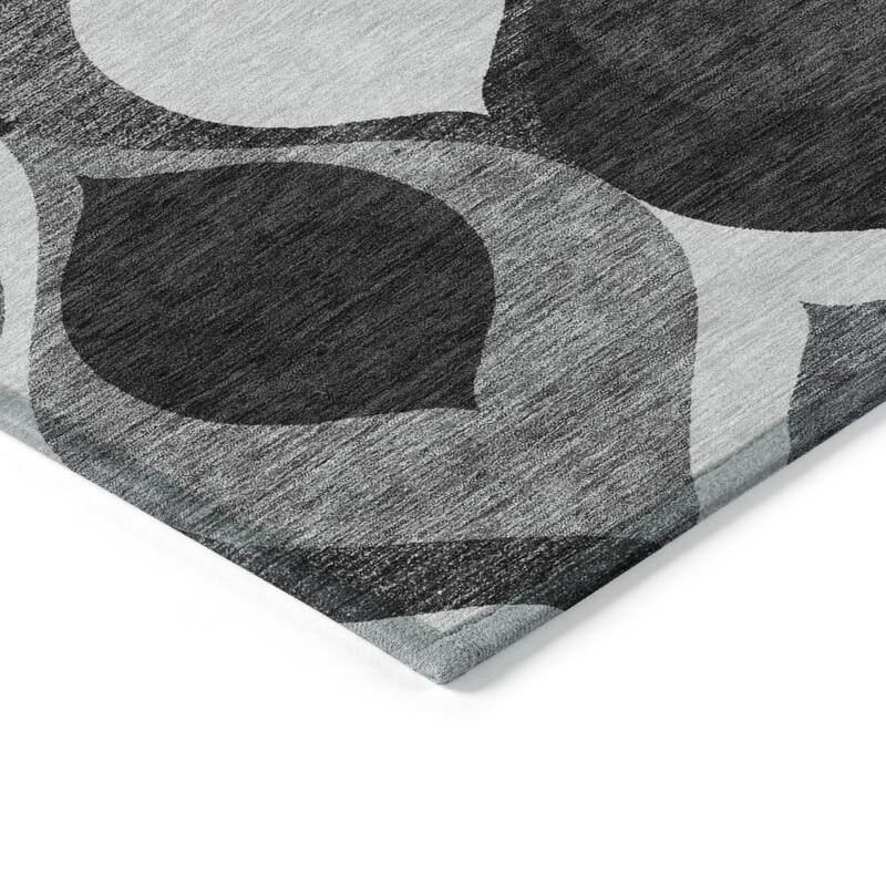 HomeRoots Ogee Transitional Rectangle Outdoor Rug