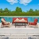 preview thumbnail 6 of 8, Domioutdoorliving 5 -Person Outdoor Seating Group with Cushions Red
