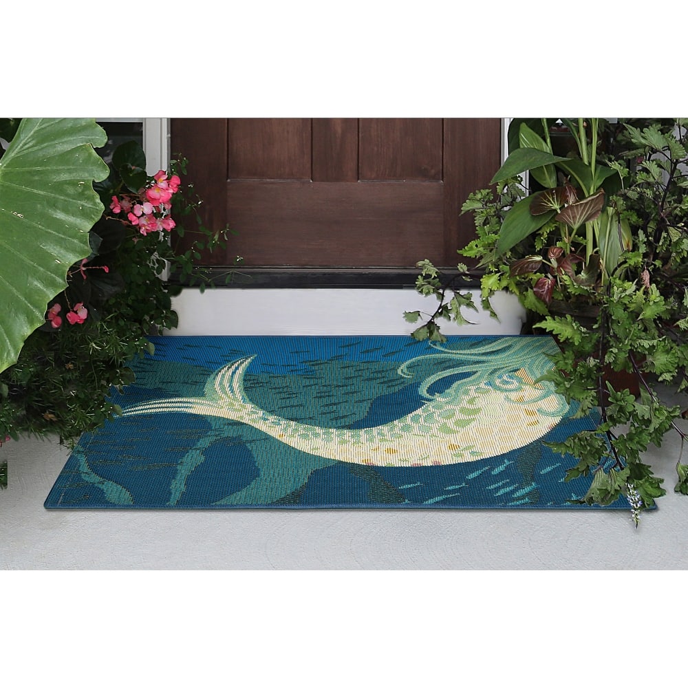 Liora Manne Esencia Mermaids Are Real Indoor/Outdoor Mat
