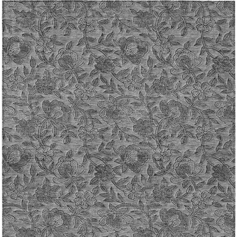 HomeRoots Floral Transitional Rectangle Outdoor Rug