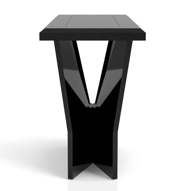 Ameena Contemporary 47-inch Glass Top Sofa Table by Furniture of America