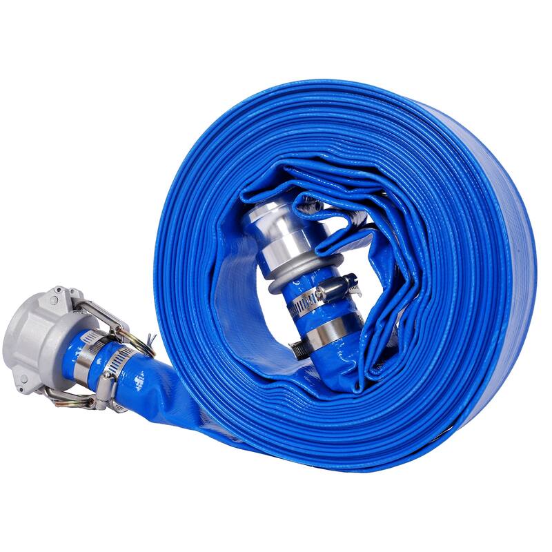 1.5" Heavy Duty Pool Backwash Hose,Reinforced PVC with Camlock - 1.5x50FT