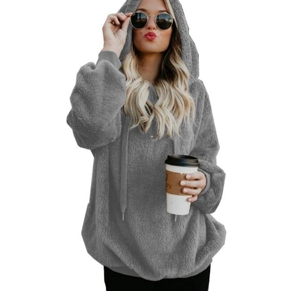 fleece oversized hoodie