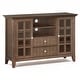 preview thumbnail 10 of 36, WYNDENHALL Normandy SOLID WOOD 53 inch Wide Transitional TV Media Stand For TVs up to 60 inches