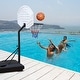 preview thumbnail 3 of 4, Portable Poolside Basketball Hoop System with 36" Backboard
