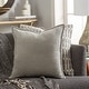 preview thumbnail 49 of 57, Artistic Weavers Harrell Solid Velvet 22-inch Throw Pillow Cover Only - Grey
