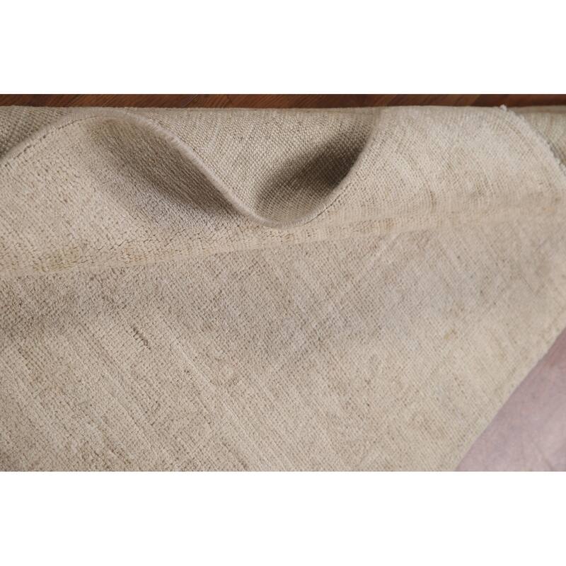Hand Knotted Oriental 100% Wool Carpet Transitional All-Over Beige & Ivories Oushak Area Rug - 5' 0'' X 3' 2''