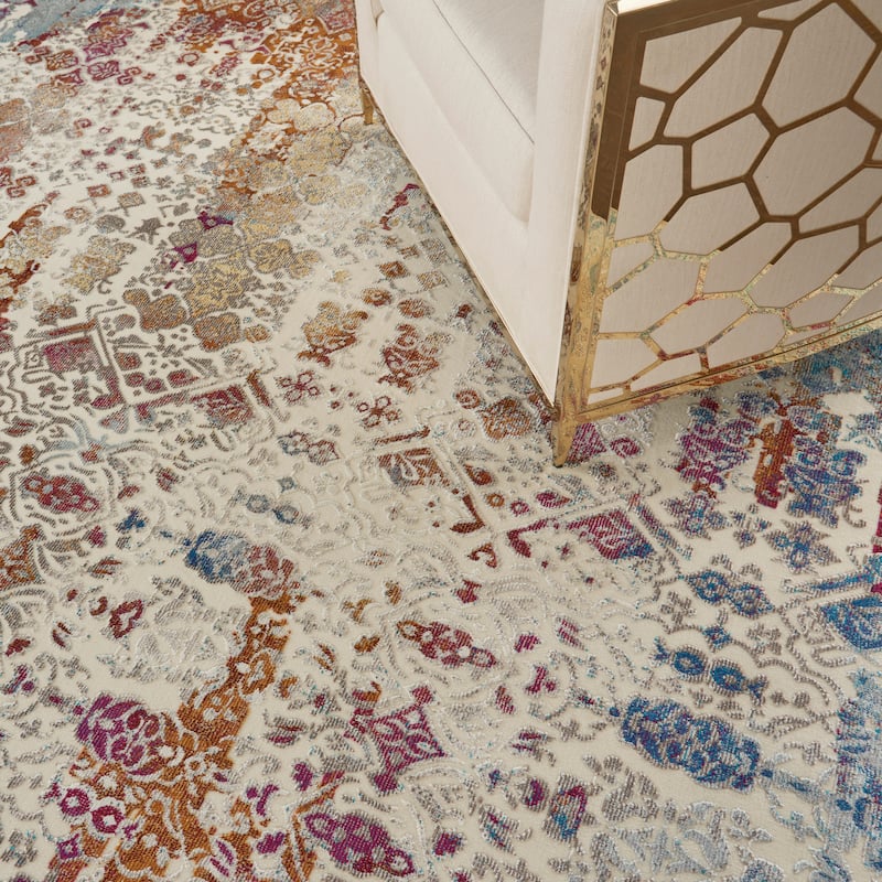 Nourison Entice Vintage Moroccan Ombre Multicolor Area Rug