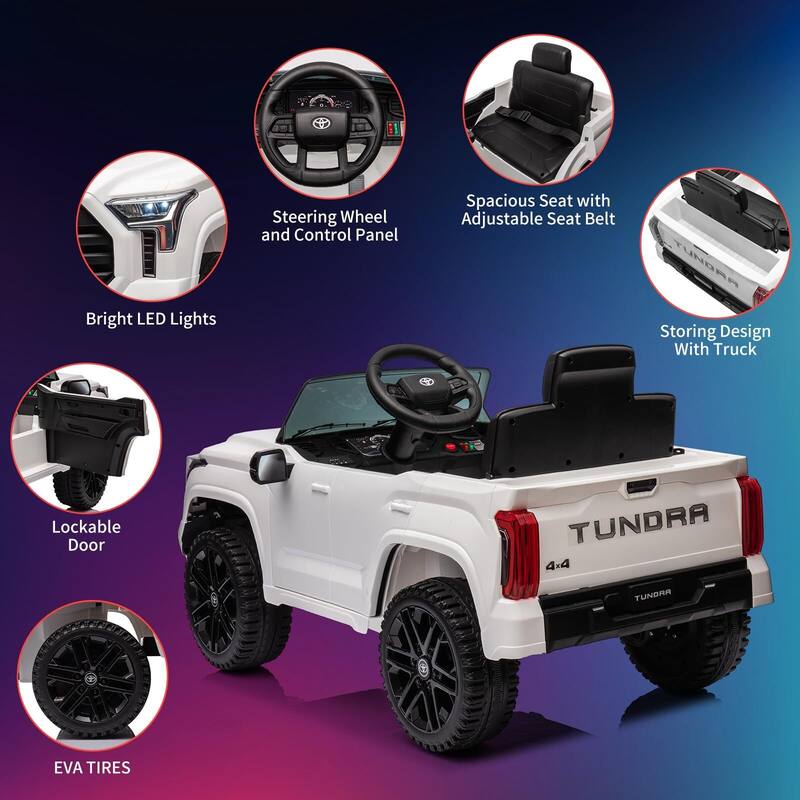 12V Licensed Toyota Ride on Car with Remote Control