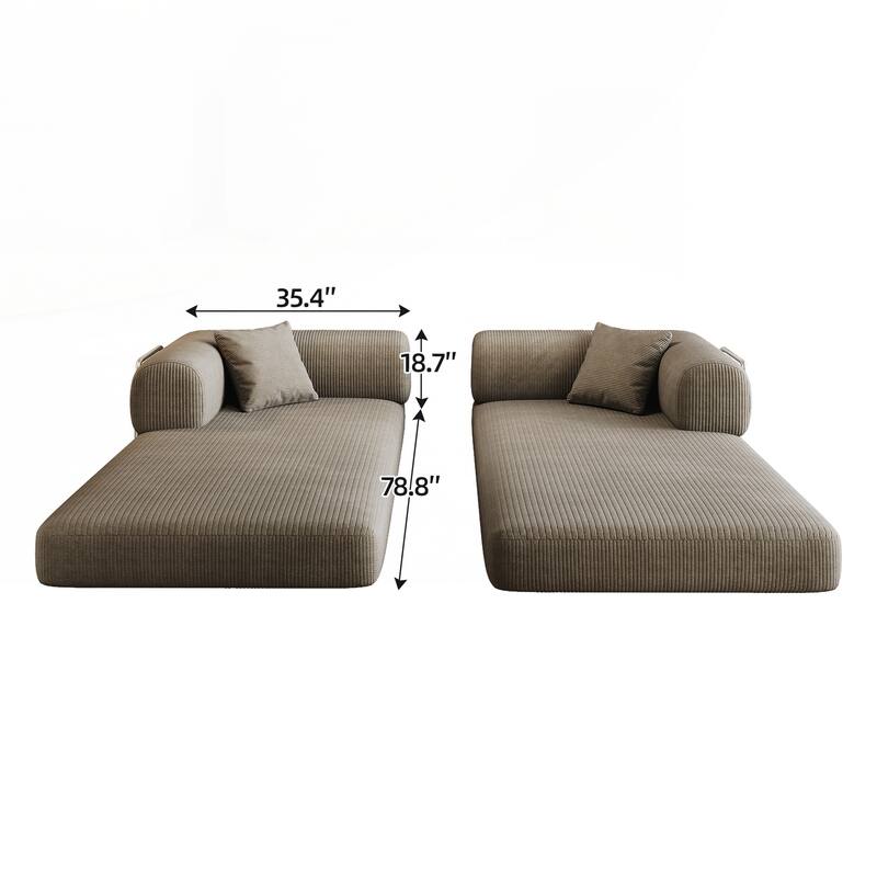 Compression Sofa,Convertible Floor Sofa Bed-with Pillow Back Support Armrest,Comfy Futon Couch Sleeper Bed