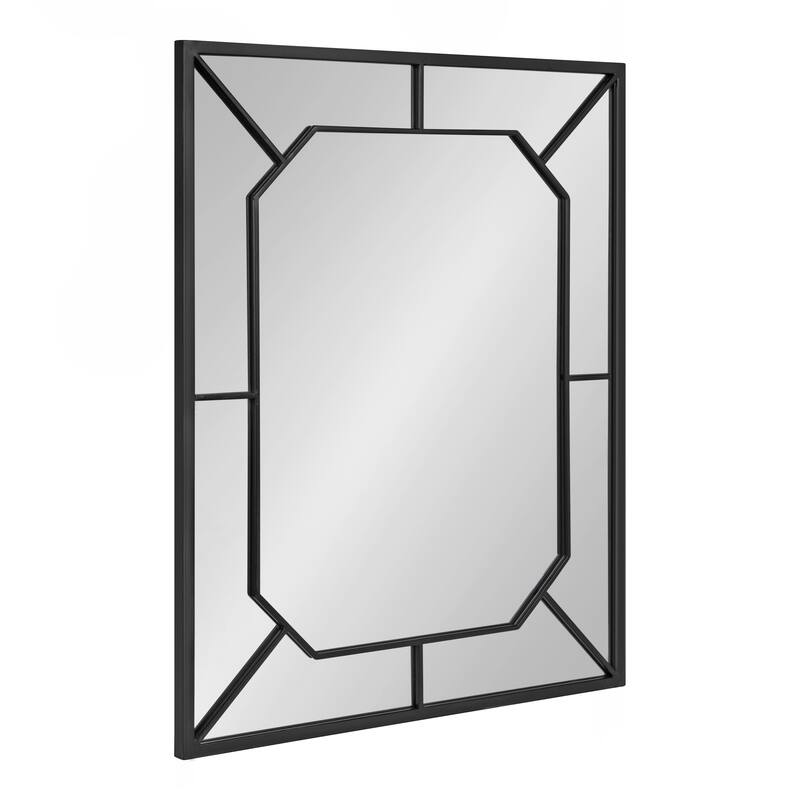 Kate and Laurel Ardithe Rectangle Wall Mirror - 24x30 - Black