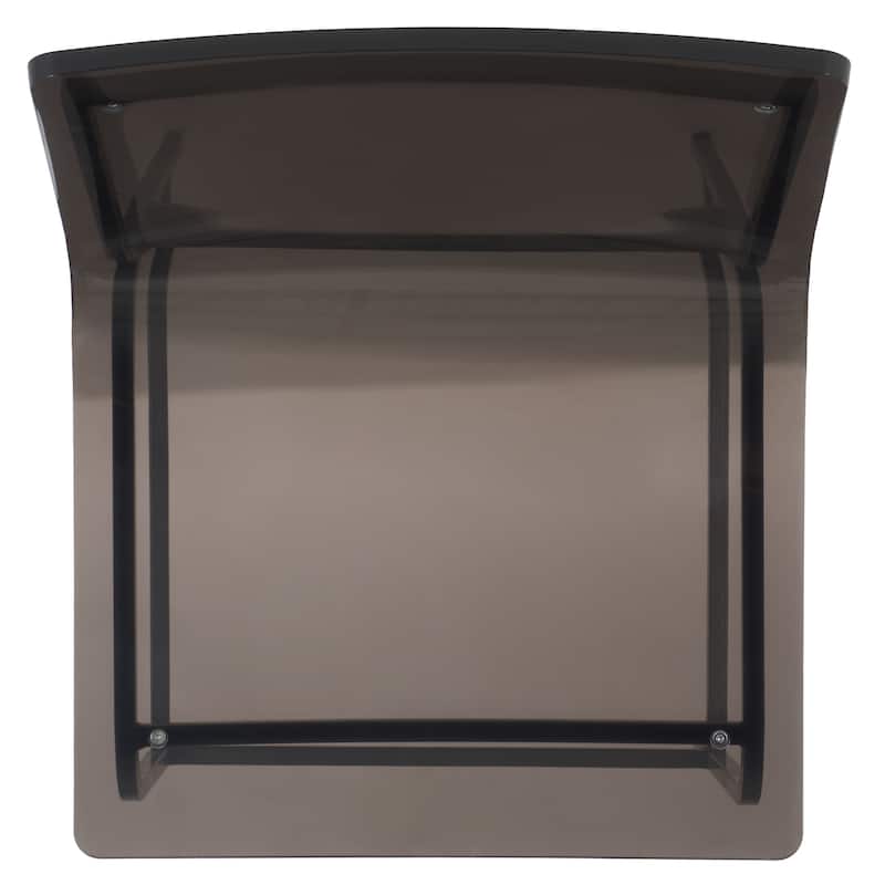 SAFAVIEH Couture Ljupka Acrylic Dining Chair (Set of 2) - 20 In W x 21.25 In D x 33.25 In H - 20"W x 21"D x 33"H