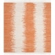 preview thumbnail 22 of 65, SAFAVIEH Handmade Flatweave Montauk Inguna Casual Cotton Rug 6' x 6' Square - Orange