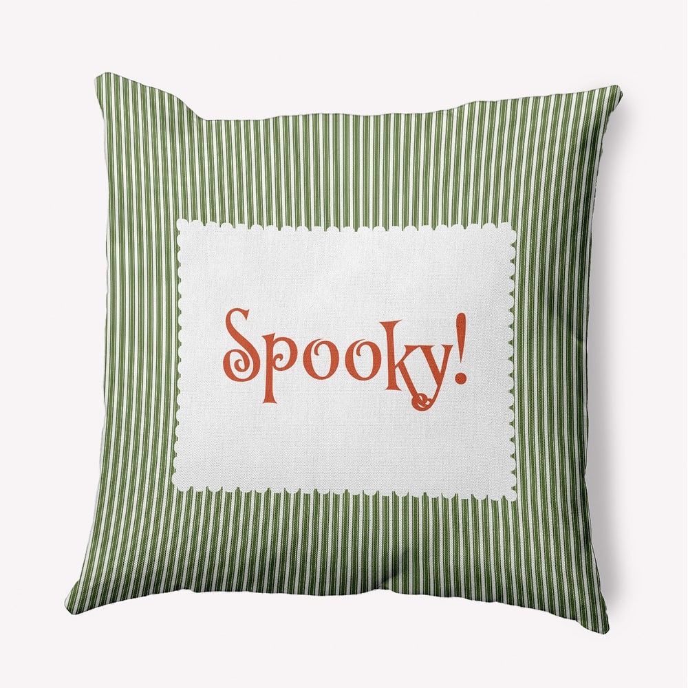 Halloween Spooky Ticking Accent Pillow