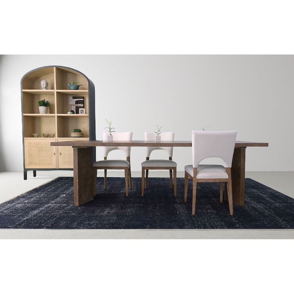 Coco 95" Wide Ash Rectangular Dining Table