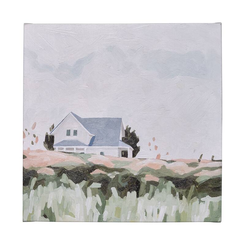 House on a Hill I (41 x 41) Canvas Art Print - Large