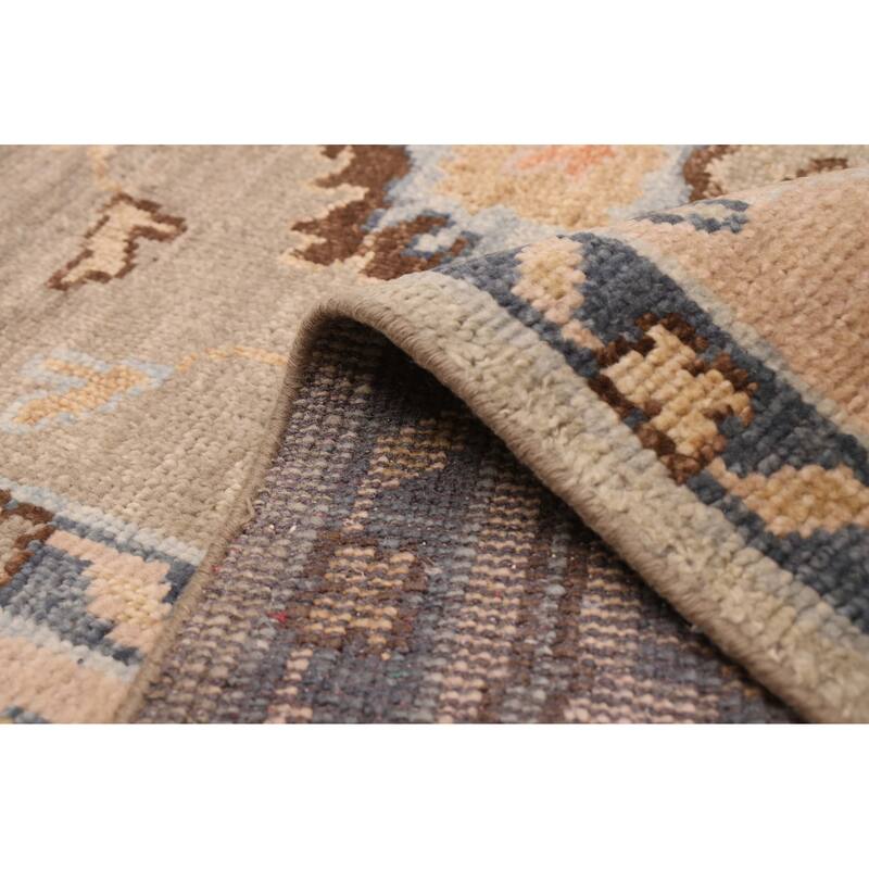 ECARPETGALLERY Hand-knotted Jules Serapi Light Grey Wool Rug - 9'1 x 11'10