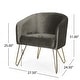 preview thumbnail 15 of 31, Grelton Modern Glam Velvet Club Chair with Hairpin Legs by Christopher Knight Home - 27.50" L x 24.50" W x 31.00" H