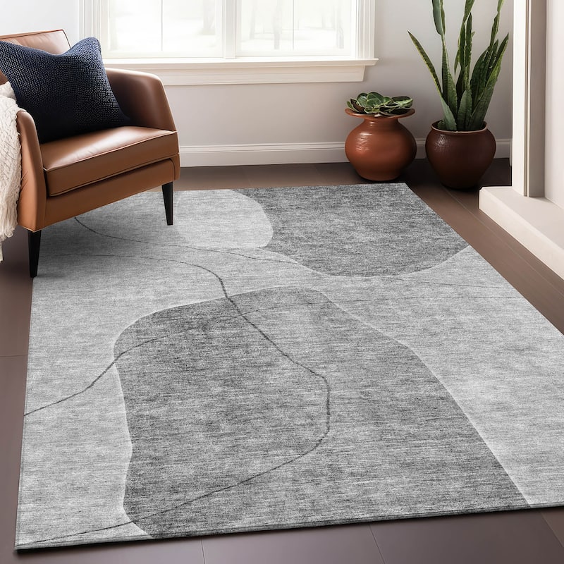 Premium Washable Super Soft Abstract Mod Mayfield Rug