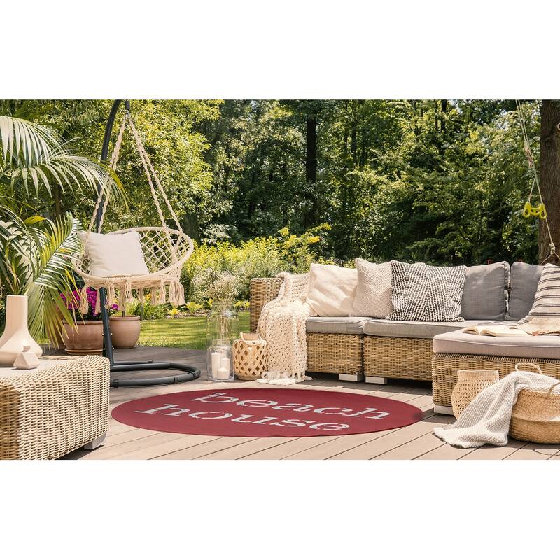 Beach House Nautical Indoor/Outdoor Rug
