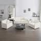 Option White 2-Seater Sofa+Accent Chairs*2