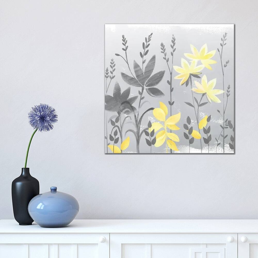 iCanvas "Soft Nature Yellow & Grey II" by Northern Lights Canvas Print