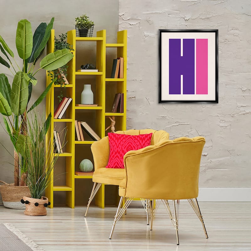 Stupell Hi Contemporary Typography Framed Floater Canvas Wall Art Design By House of Lulu