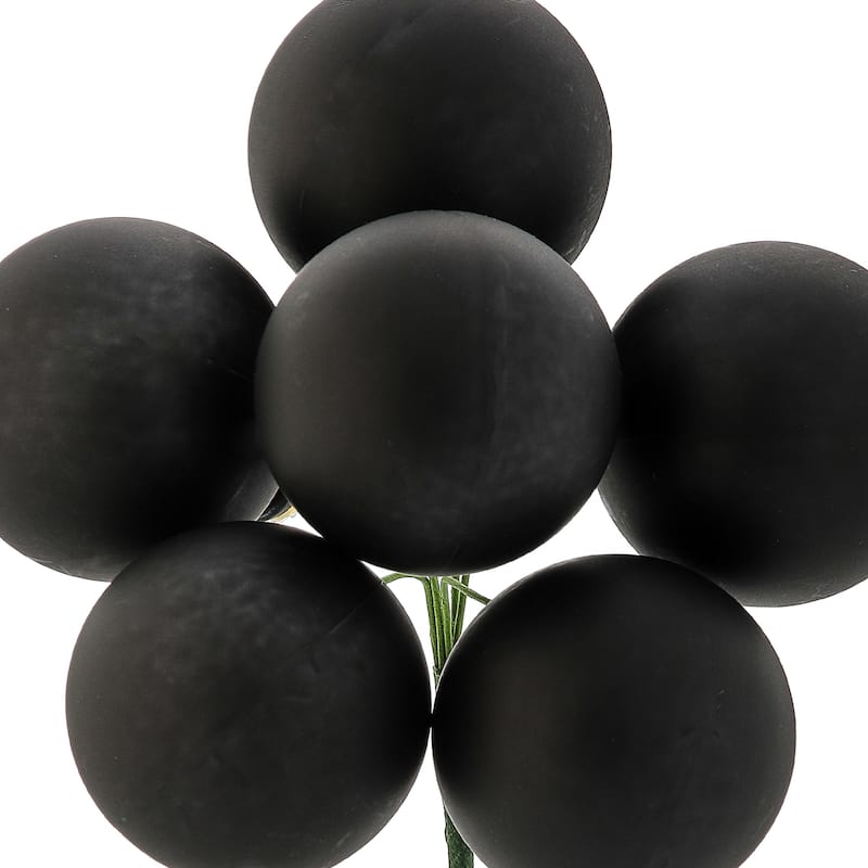 60mm Shatterproof Plastic 6 Bunch Matt Stemball Set of 6