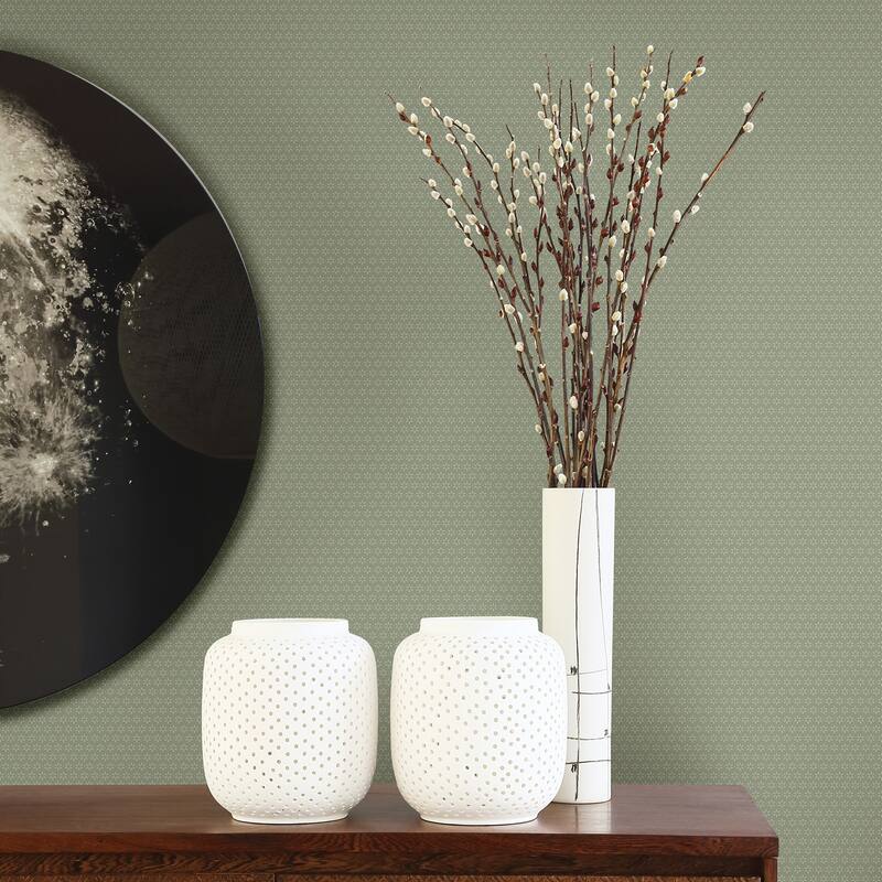 A-Street Prints Starwart Sage Miniature Floral Wallpaper