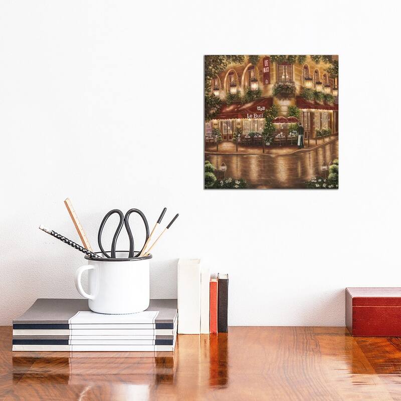 iCanvas "Cafe Le Buci" by Betsy Brown Canvas Print - 12x12x0.75