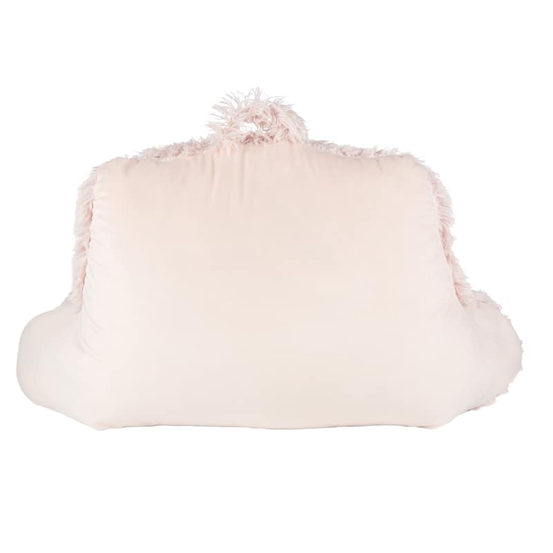 Klear Vu Shaggy Bed Rest Back Support Pillow, One Size