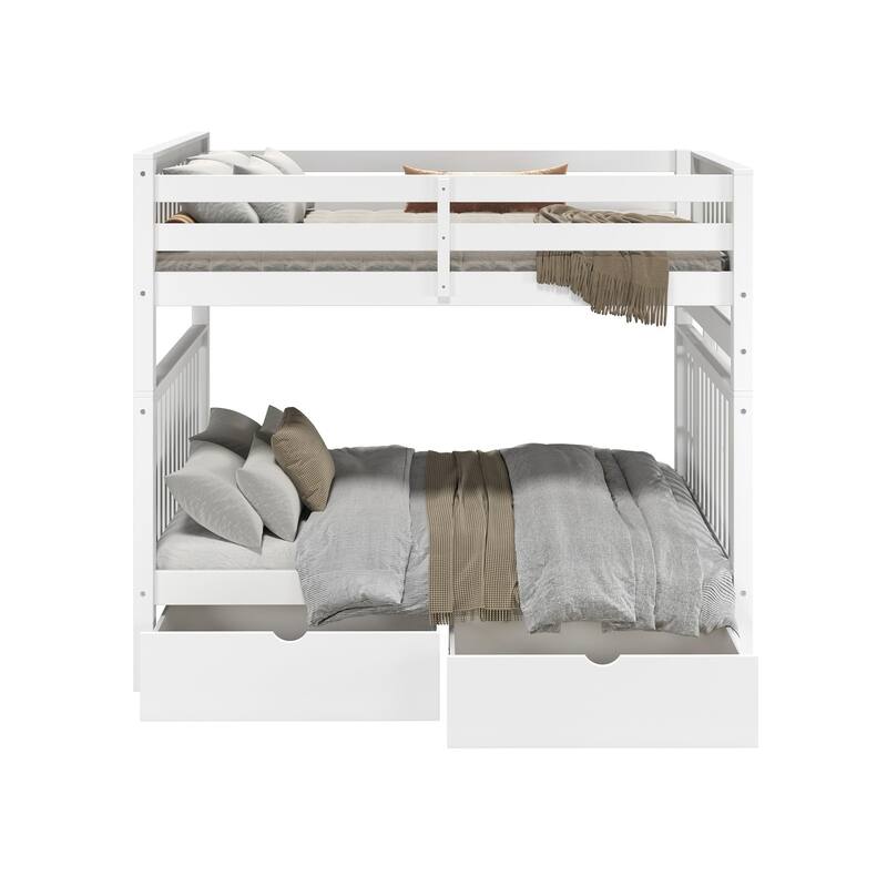 Taylor & Olive Trillium Full over Full Bunk Bed, 2 Drawers