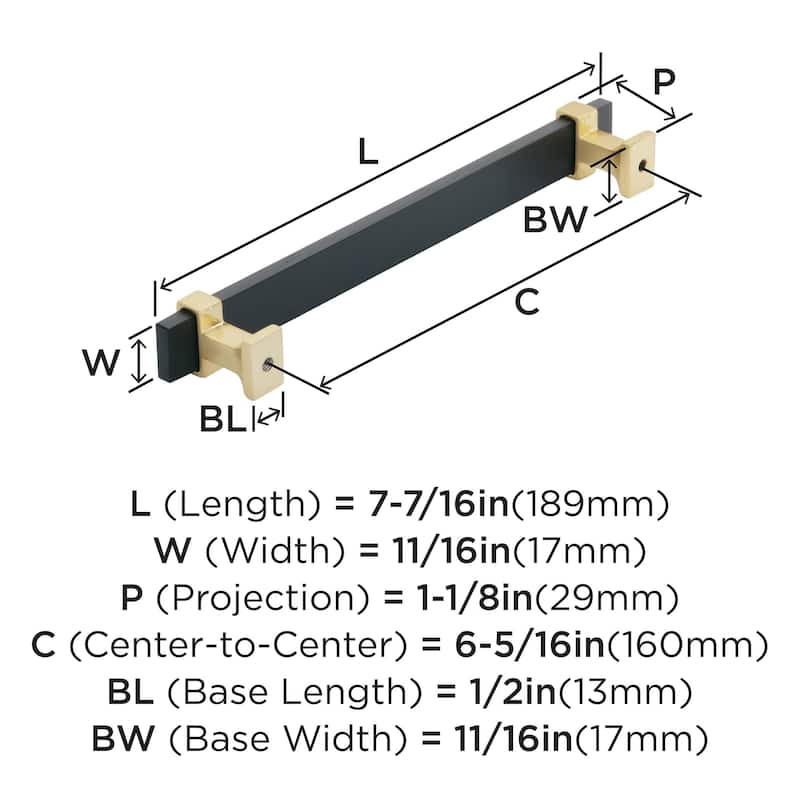 Amerock Overton Cabinet or Furniture Pull