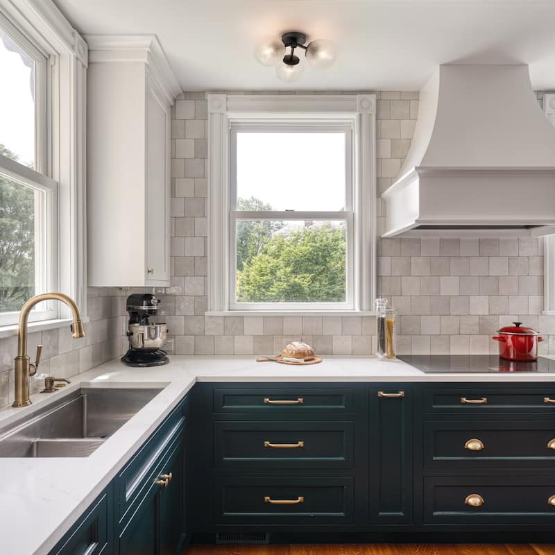 Modern 3-Light Semi Flush Mount With Opal Glass Shade