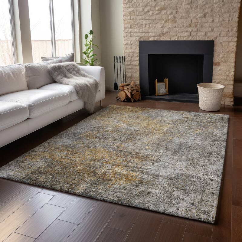 Premium Washable Super Soft Solid Abstract Mayfield Rug