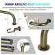 preview thumbnail 49 of 98, Energy-saving Wraparound Adjustable French Blackout Curtain Rod Set