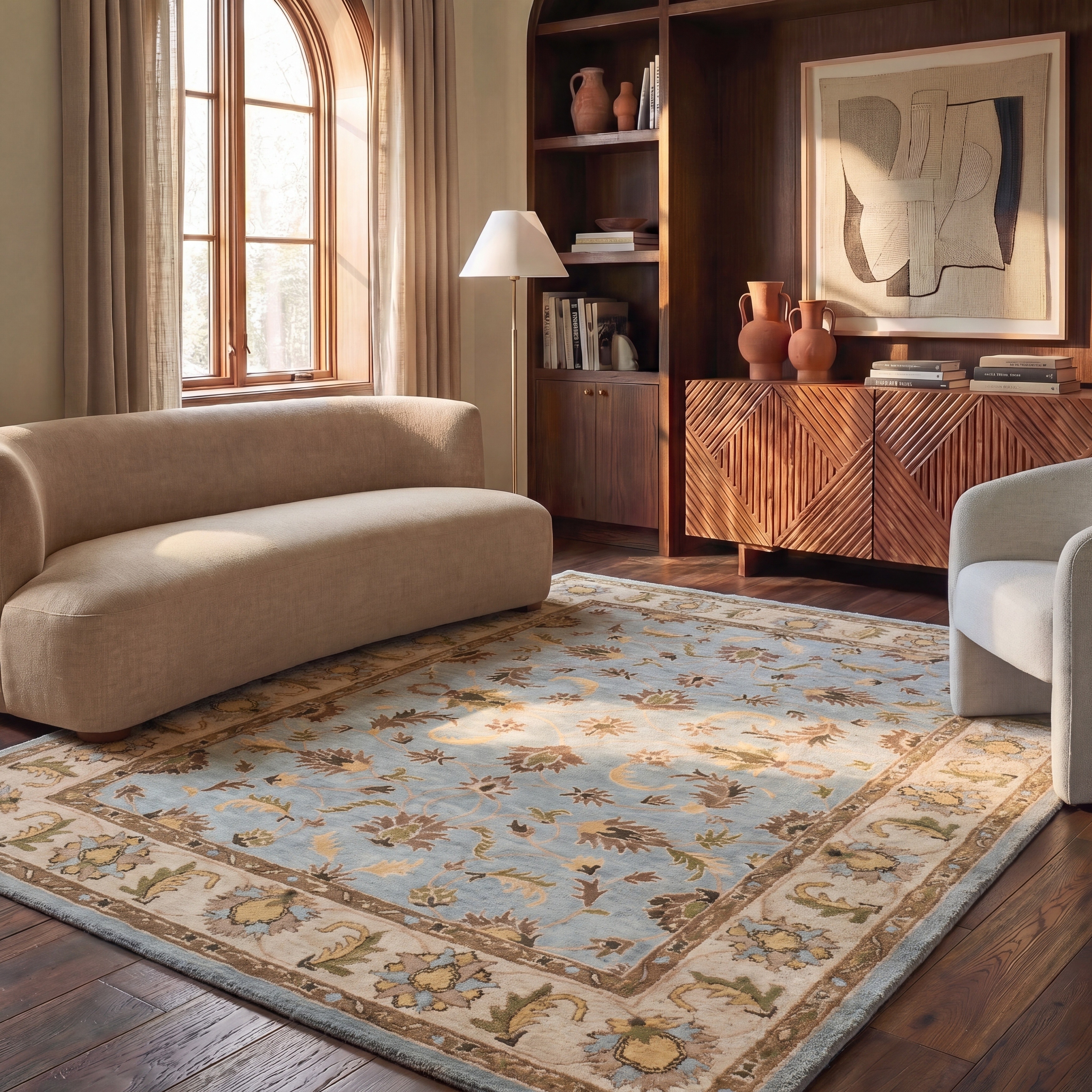SAFAVIEH Handmade Heritage Turtoise Traditional Oriental Wool Rug