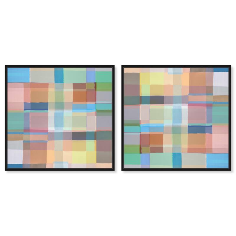 Mosaic Sneaker Canvas by Art Remedy - 15" x 10" - Gold