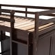 preview thumbnail 51 of 52, Twin/Full Size High Loft Bed with Built-in Desk and Wardrobe, Wooden Loftbed Bedframe with 3 Drawers, for Kids, Teens, Adults