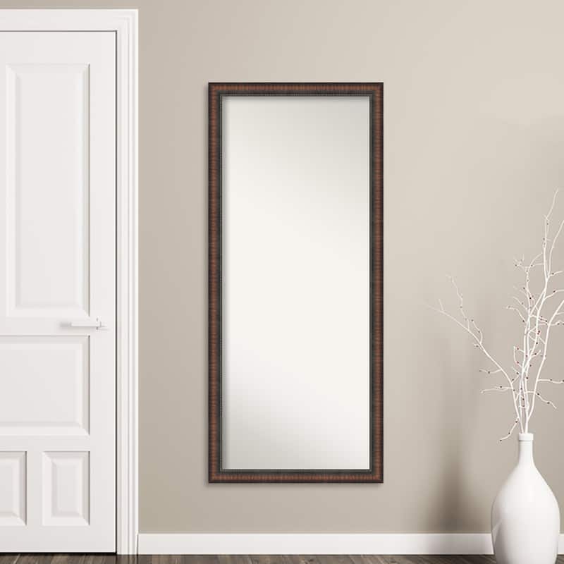 Caleb Brown Non-Beveled Framed Full-Length Floor Leaner Mirror - Caleb Brown - Glass Size 24x60