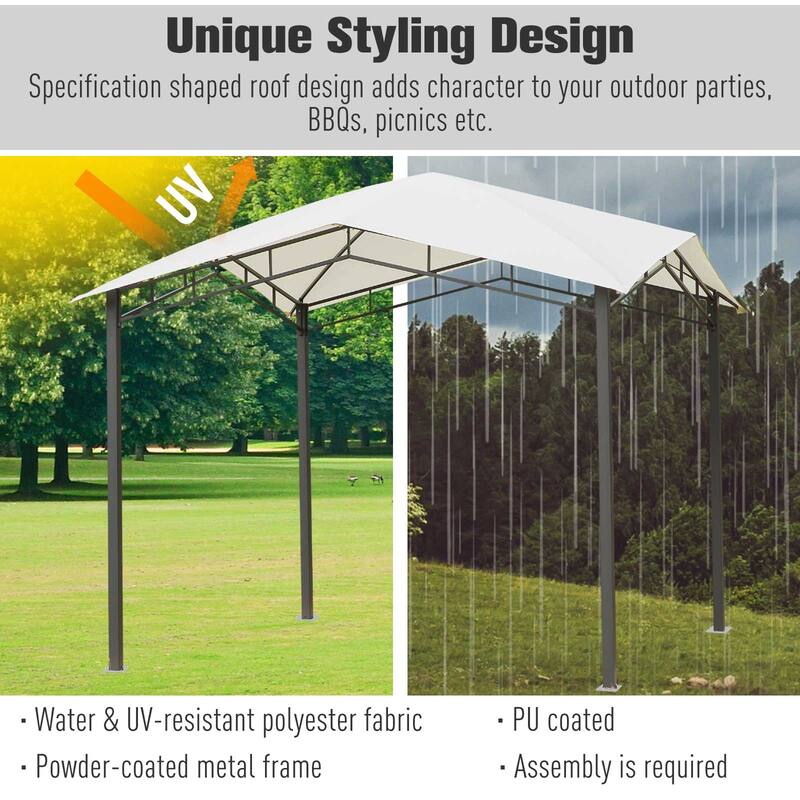 Outsunny 10x10-foot Steel Soft Top Canopy Gazebo
